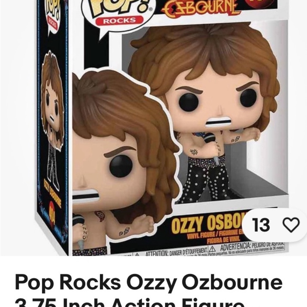 Funko Pop Rocks Figure Ozzy Osbourne